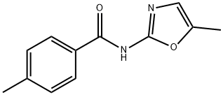 Benzamide, 4-methyl-N-(5-methyl-2-oxazolyl)- Structure