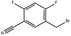 5-(bromomethyl)-2,4-difluorobenzonitrile Struktur