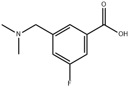 Benzoic acid, 3-[(dimethylamino)methyl]-5-fluoro- Struktur