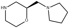 Morpholine,2-(1-pyrrolidinylmethyl)-,(2S)- Structure