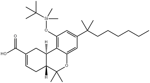 IP-751,(3R,4R)-(DELTA6)-THC-DMH-11-OIC ACID Struktur