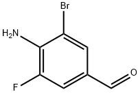 Benzaldehyde, 4-amino-3-bromo-5-fluoro-,1379586-00-1,结构式