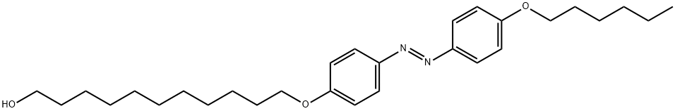 1-Undecanol, 11-[4-[(1E)-2-[4-(hexyloxy)phenyl]diazenyl]phenoxy]- Struktur