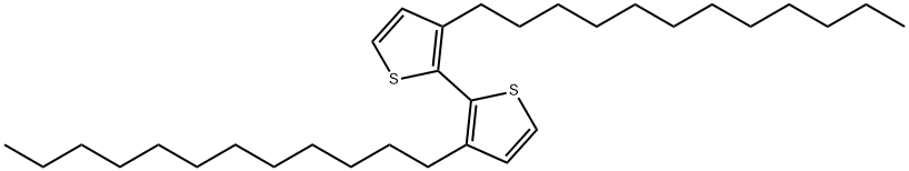 2,2′-ビ(3-ドデシルチオフェン) 化学構造式