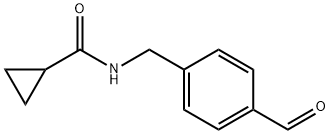 Cyclopropanecarboxamide, N-[(4-formylphenyl)methyl]- Struktur