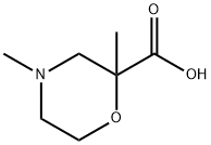 2-Morpholinecarboxylic acid, 2,4-dimethyl- Structure