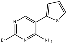 2-Bromol-4-amino-5-(2-thienyl)pyrimidine Structure