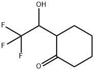 Cyclohexanone, 2-(2,2,2-trifluoro-1-hydroxyethyl)- Structure