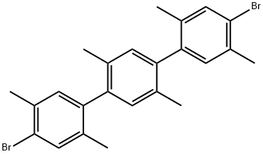 4,4"-dibromo-2,2',2",5,5',5"-hexamethyl-1,1':4',1"-terphenyl Struktur