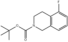 2(1H)-Isoquinolinecarboxylic acid, 5-fluoro-3,4-dihydro-, 1,1-dimethylethyl ester 结构式