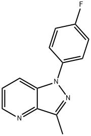 1H-Pyrazolo[4,3-b]pyridine, 1-(4-fluorophenyl)-3-methyl- 化学構造式