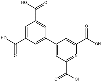 4-(3,5-dicarboxyphenyl)pyridine-2,6-dicarboxylic acid Structure