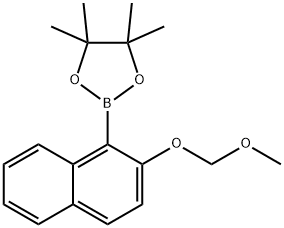 1,3,2-Dioxaborolane, 2-[2-(methoxymethoxy)-1-naphthalenyl]-4,4,5,5-tetramethyl- Struktur