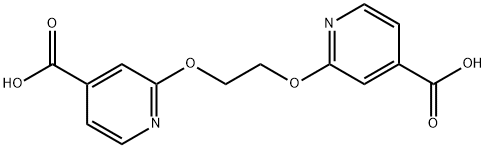 2-{2-[(4-羧基吡啶-2-基)氧基]乙氧基}吡啶-4-羧酸,1384430-54-9,结构式