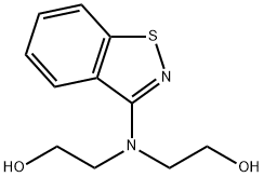 Ethanol, 2,2'-(1,2-benzisothiazol-3-ylimino)bis- Struktur
