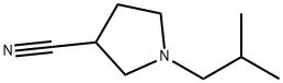 1-(2-methylpropyl)pyrrolidine-3-carbonitrile Struktur