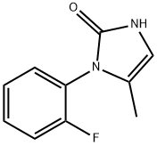 1-(2-fluorophenyl)-5-methyl-2,3-dihydro-1H-imidazol-2-one, 13870-44-5, 结构式