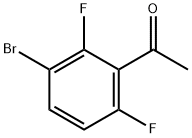 1-(3-溴-2,6-二氟苯基)-乙酮, 1387634-87-8, 结构式