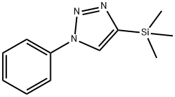 1H-1,2,3-Triazole, 1-phenyl-4-(trimethylsilyl)- 化学構造式