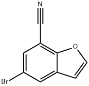 7-Benzofurancarbonitrile, 5-bromo- Struktur