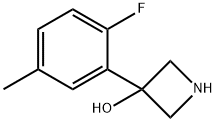 3-(2-Fluoro-5-methylphenyl)azetidin-3-ol Struktur