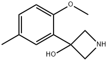 3-(2-Methoxy-5-methylphenyl)azetidin-3-ol Structure