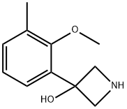 3-(2-甲氧基-3-甲基苯基)氮杂环丁烷-3-醇 结构式