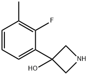 3-(2-氟-3-甲基苯基)氮杂环丁烷-3-醇,1388054-99-6,结构式