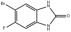 2H-Benzimidazol-2-one, 5-bromo-6-fluoro-1,3-dihydro-,1388063-36-2,结构式