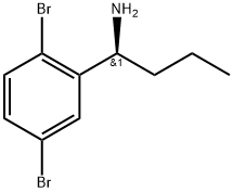 (1S)-1-(2,5-DIBROMOPHENYL)BUTAN-1-AMINE 结构式