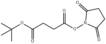 Butanedioic acid, 1-(1,1-dimethylethyl) 4-(2,5-dioxo-1-pyrrolidinyl) ester Structure