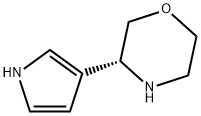 Morpholine, 3-(1H-pyrrol-3-yl)-, (3R)- 化学構造式