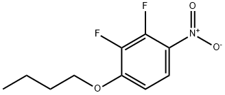 Benzene, 1-butoxy-2,3-difluoro-4-nitro- Structure