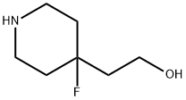 4-Piperidineethanol, 4-fluoro- Struktur