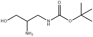 3-(Boc-amino)-2-amino-1-propanol 化学構造式