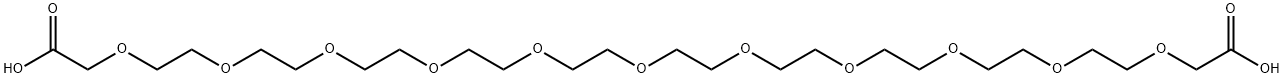 HOOCCH2O-PEG10-CH2COOH Struktur