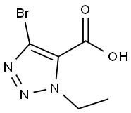 1H-1,2,3-Triazole-5-carboxylic acid, 4-bromo-1-ethyl- Structure