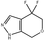4,4-二氟-1,4,5,7-四氢吡喃并[3,4-C]吡唑, 1391732-92-5, 结构式
