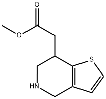 甲基 2-(4,5,6,7-四氢噻吩并[3,2-C]吡啶-7-基)醋酸盐,1391733-53-1,结构式