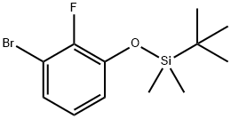 Benzene, 1-bromo-3-[[(1,1-dimethylethyl)dimethylsilyl]oxy]-2-fluoro- Structure