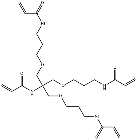 N-[三(3-丙烯酰胺丙甲醚)甲基]丙烯酰胺, 1393329-90-2, 结构式