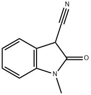 1H-Indole-3-carbonitrile, 2,3-dihydro-1-methyl-2-oxo- Structure