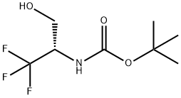 tert-Butyl (S)-(1,1,1-trifluoro-3-hydroxypropan-2-yl)carbamate Struktur