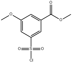 methyl 3-(chlorosulfonyl)-5-methoxybenzoate,1393547-65-3,结构式