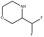 3-(二氟甲基)吗啉, 1393554-05-6, 结构式