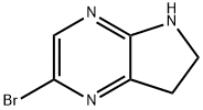 5H-Pyrrolo[2,3-b]pyrazine, 2-bromo-6,7-dihydro- 化学構造式