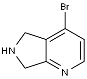 4-溴-6,7-二氢-5H-吡咯并[3,4-B]吡啶, 1393575-84-2, 结构式