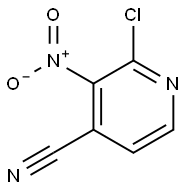 4-Pyridinecarbonitrile, 2-chloro-3-nitro- Struktur