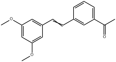 Ethanone, 1-[3-[2-(3,5-dimethoxyphenyl)ethenyl]phenyl]- Structure