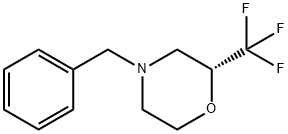 Morpholine, 4-(phenylmethyl)-2-(trifluoromethyl)-, (2R)-,1394909-68-2,结构式